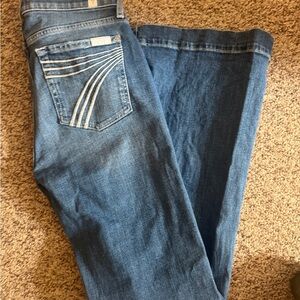 7 For All Mankind Flare Jeans in Classic Blue